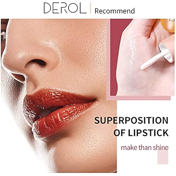DEROL LIP MASK LIP PLUMPER LIP PLUMPING BOOSTER PLUMP LIP PLUMPING BOOSTER NATURAL LIP PLUMPER LIP PLUMPING LIP GLOSS BEAUTIFUL FULLER ULTRA-HYDRATING NOURISHING SMOOTH (TRANSPARENT, B) - Image 3